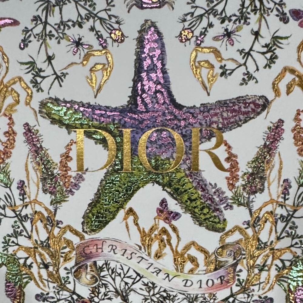 Dior Starfish and Floral Art with Gold Accents bag - Picture 5 of 5
